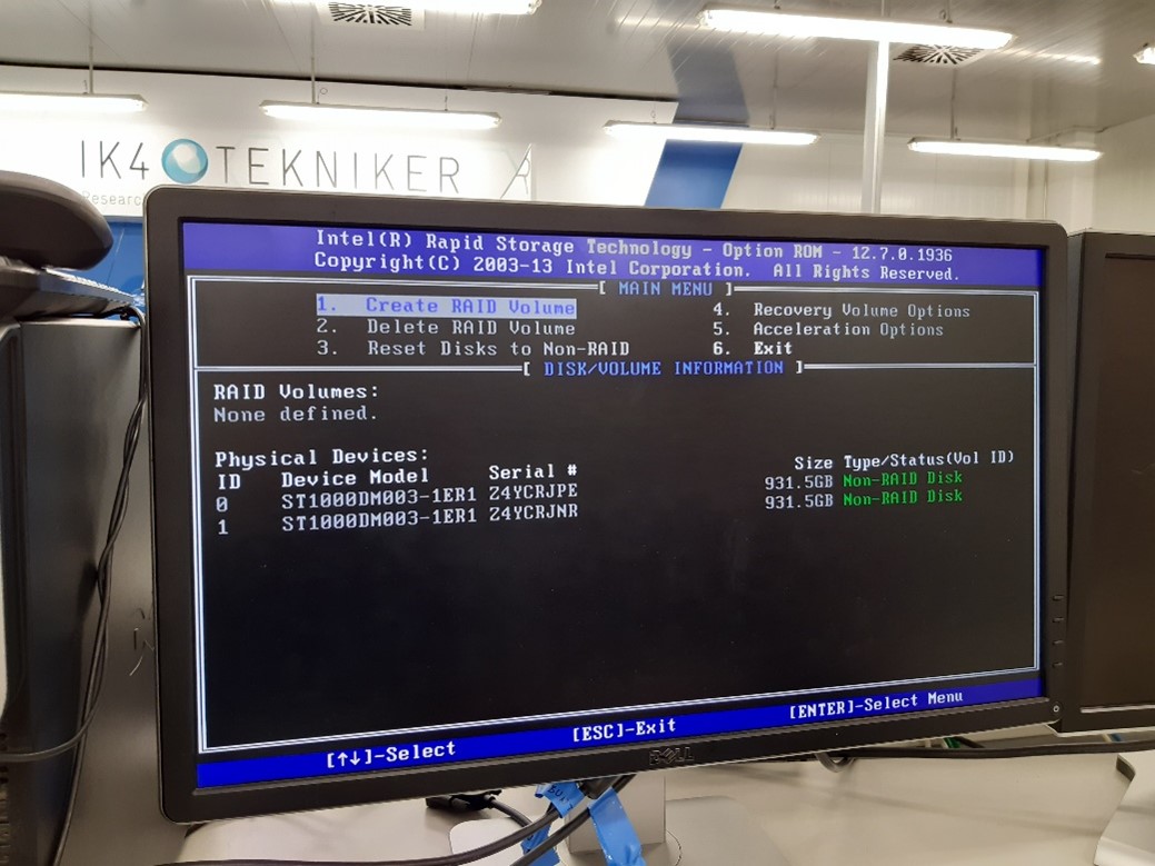 RAID configuration