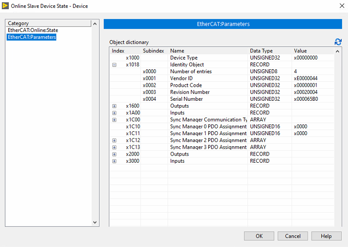EthercatParametersIdentityExpanded