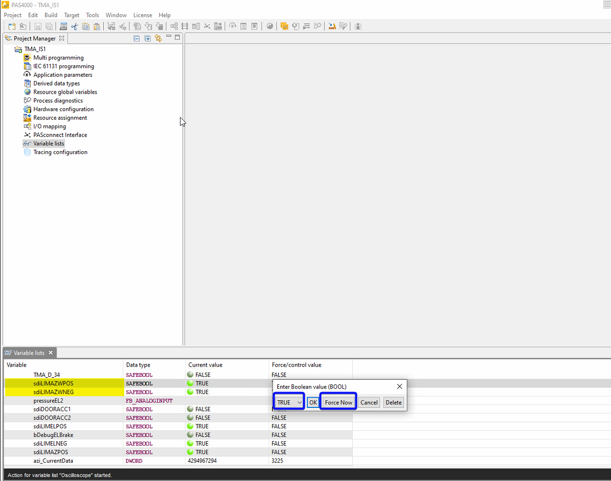 Force ACW Variables