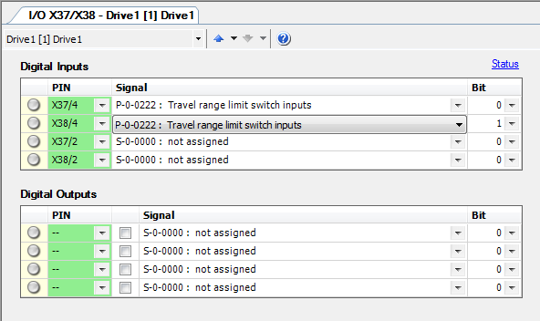 I/O X37/X38 configuration