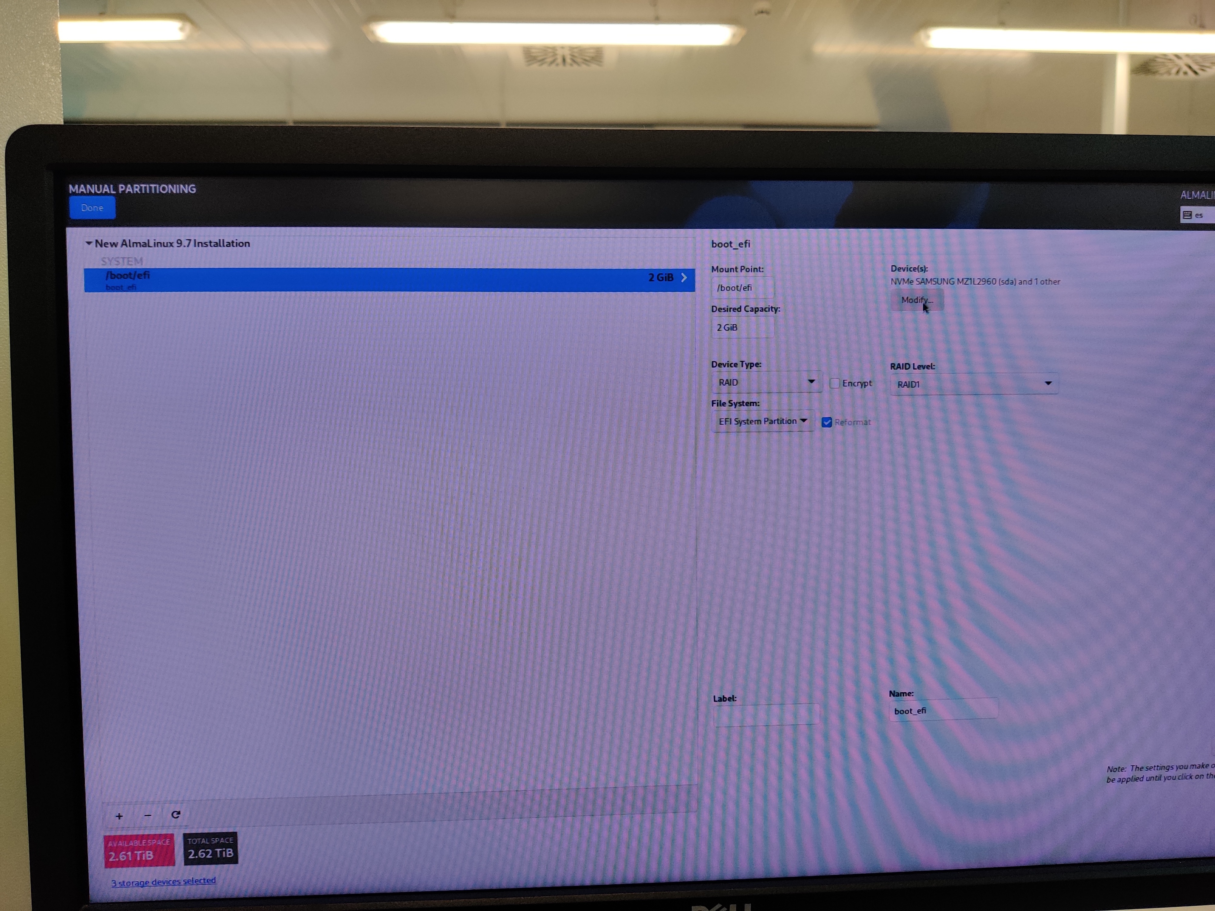 ManualPartitioning EFI 2