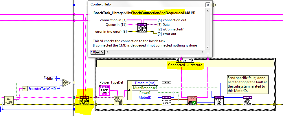 State that needs to check the connection